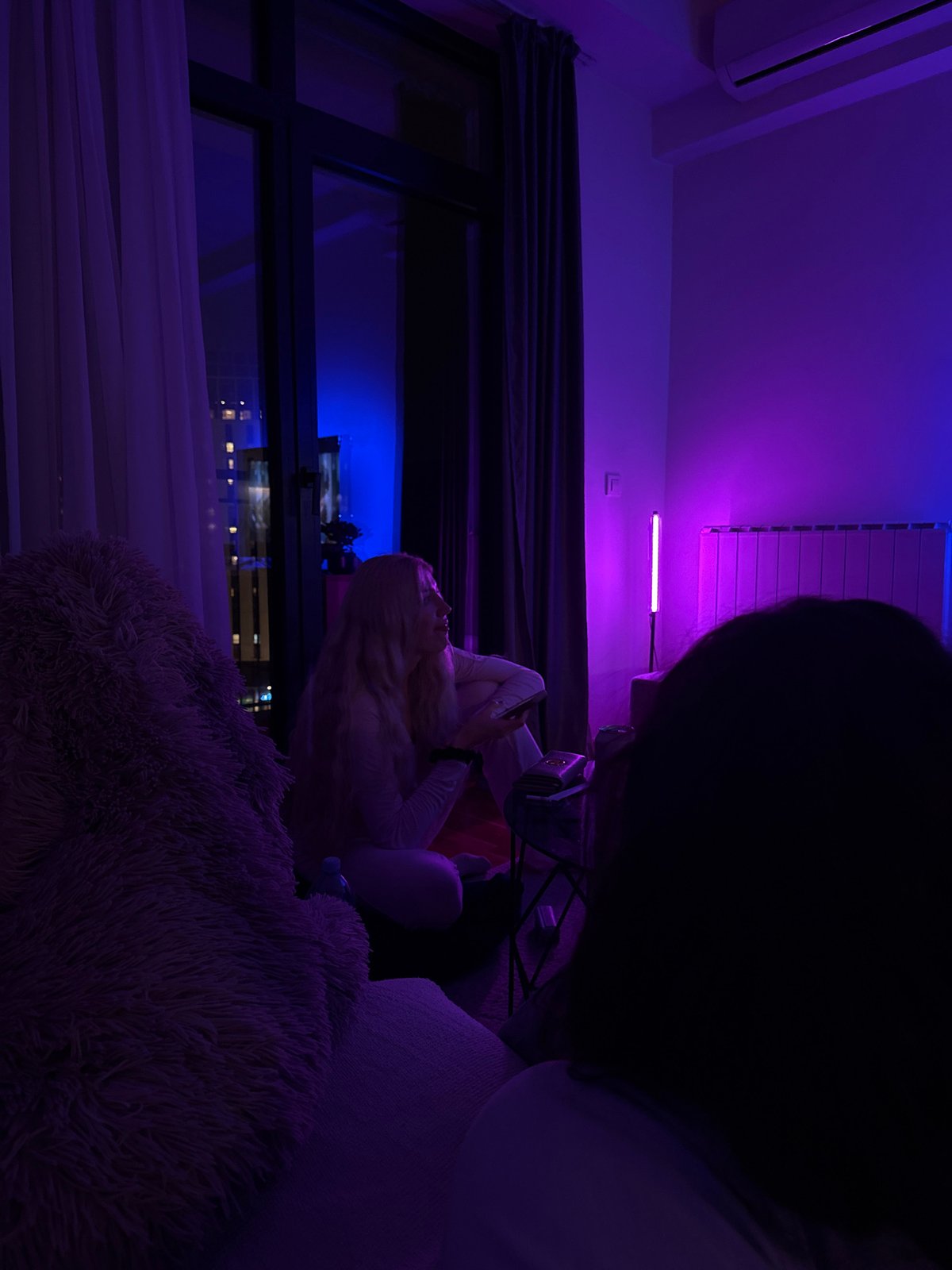Evening domestic scenes captured across Belgrade with distinctive lighting