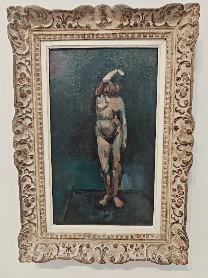 Visitor documents modern art collection at Centre Pompidou Paris