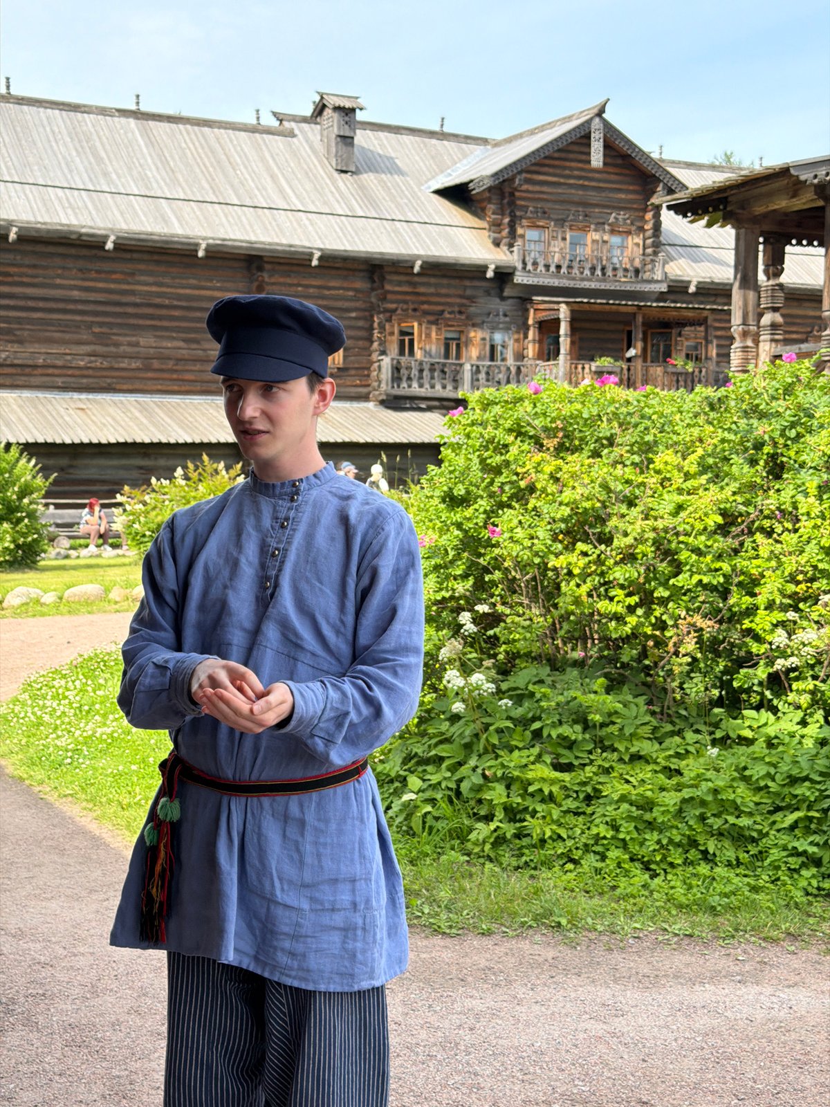 Traditional wooden church and folk culture in Imeni Sverdlova