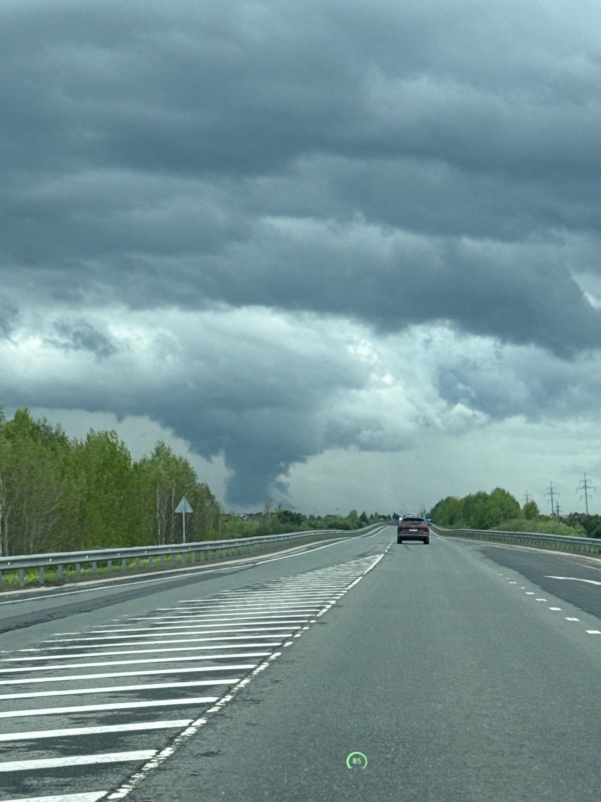 Normal traffic observed on A181 highway near Chyornaya Rechka