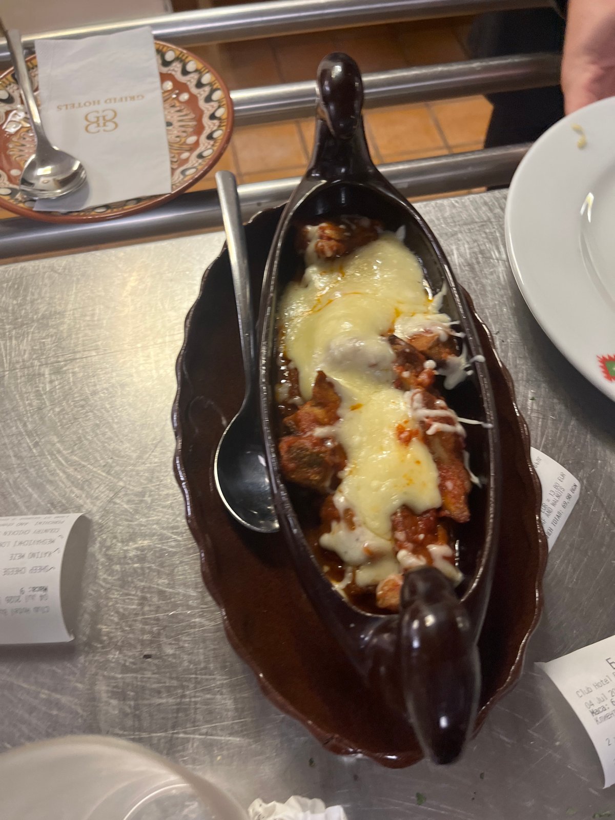 Full restaurant meal documented across courses in Varna