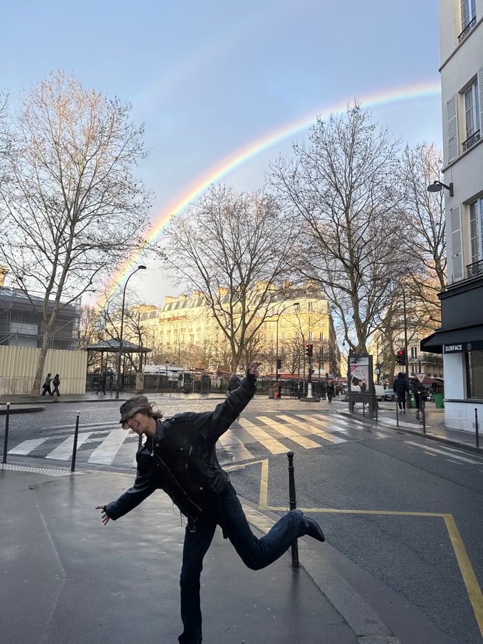 Parisian wanderer documents afternoon journey through city streets and spaces