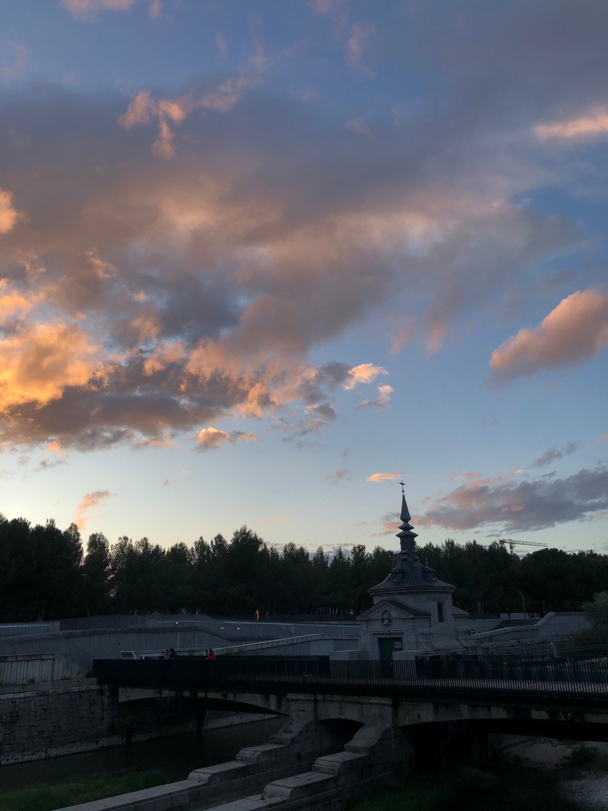 Evening views captured of Madrid's historic landmarks