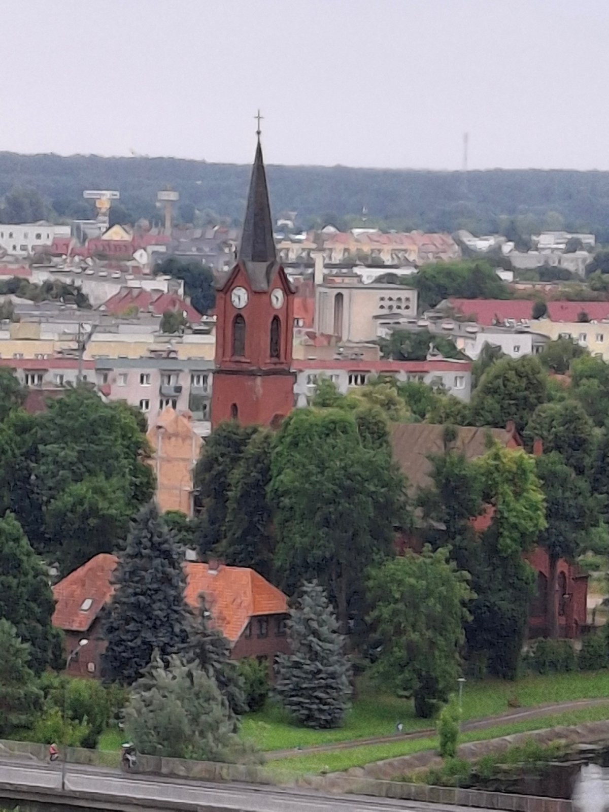 Aerial views and artwork of Pila's river city landscape