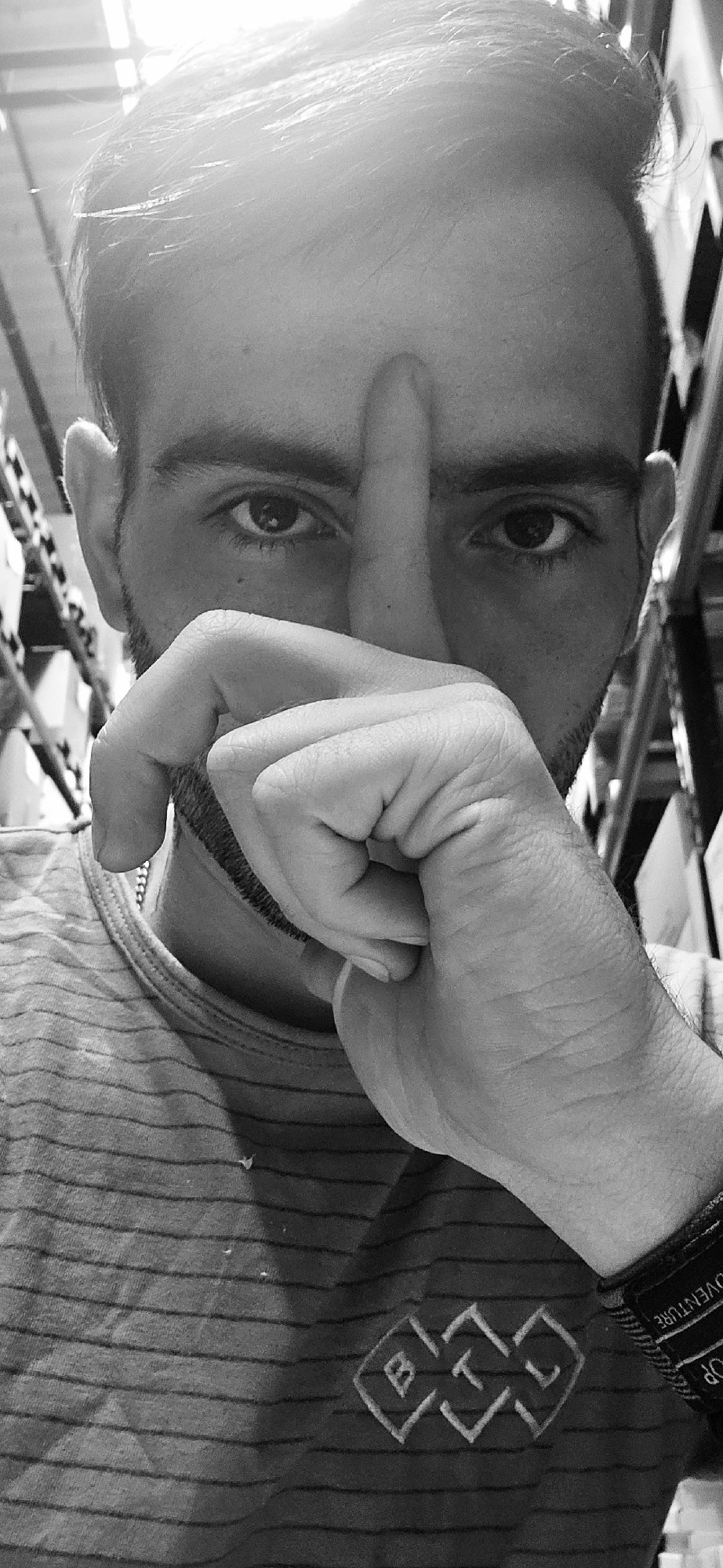 Artistic black and white portraits captured in Plovdiv