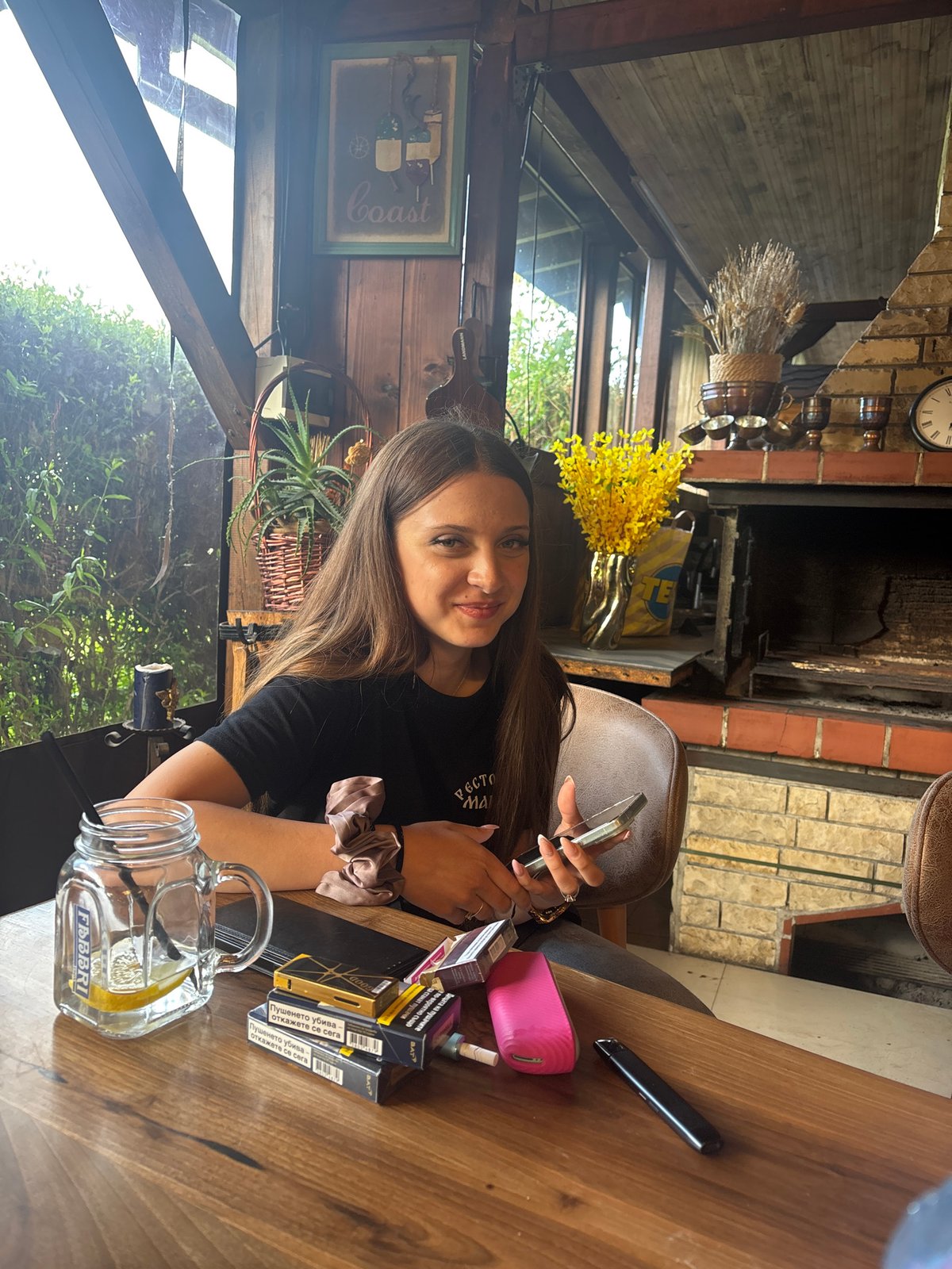 Two patrons captured at rustic establishment in Popovo, Bulgaria