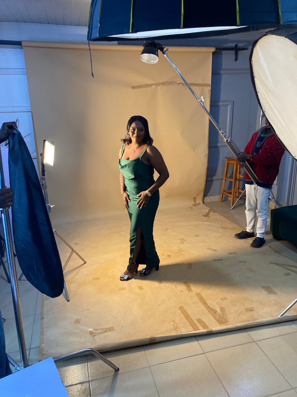 Studio photoshoot in full swing in Bukuru, Nigeria