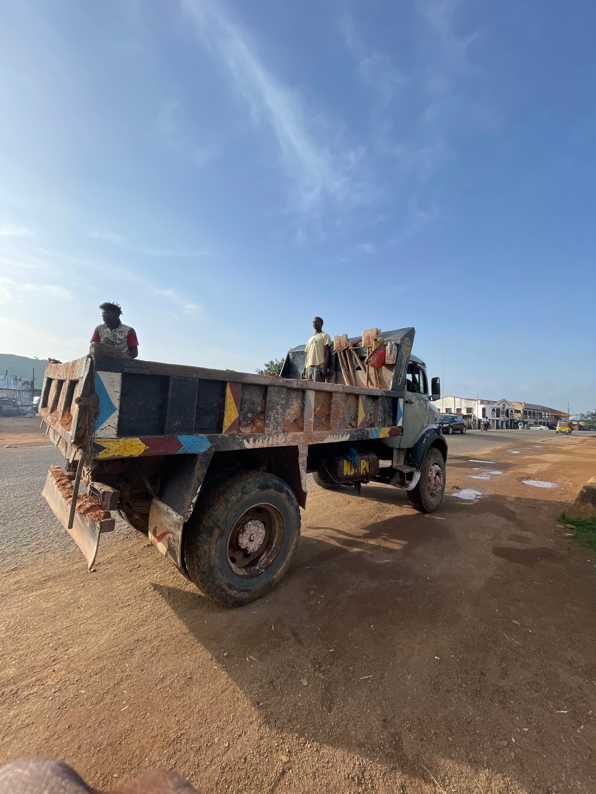 Morning street life in Jos and Gwong, Nigeria