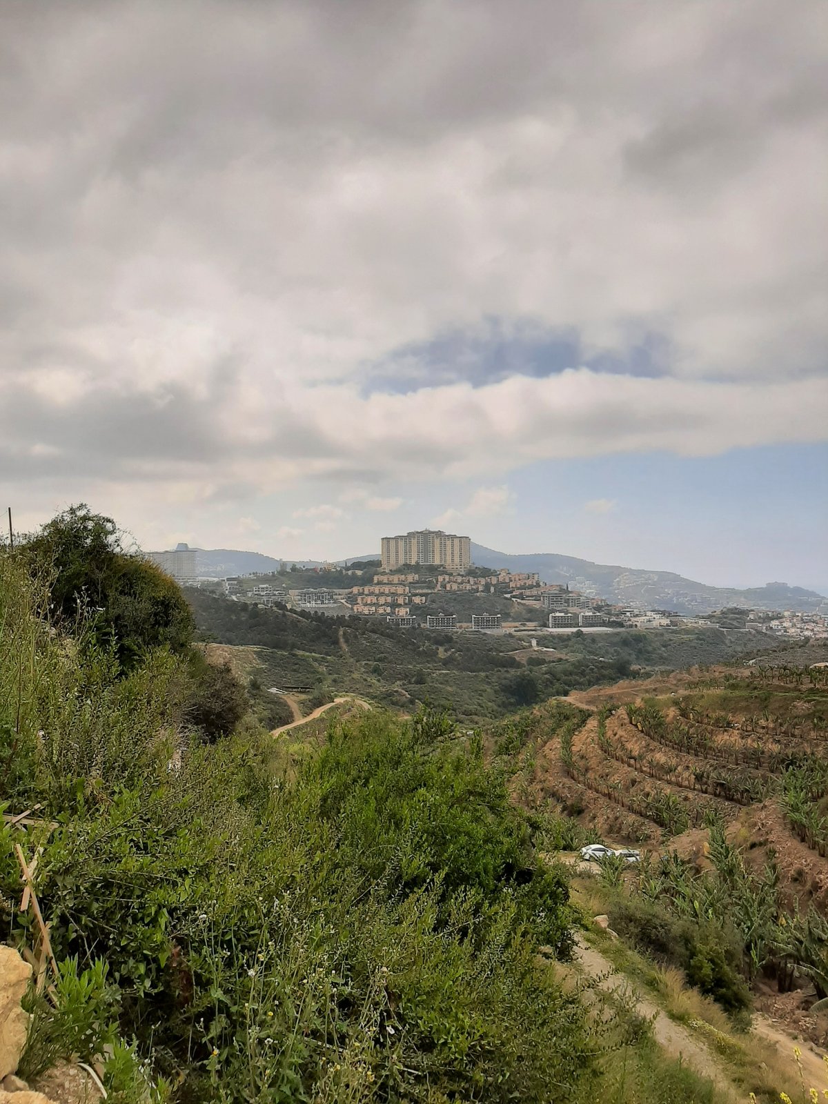 Morning landscape view captured from elevated position in Alanya