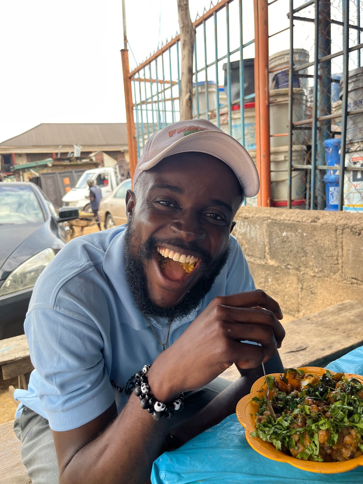 Afternoon street life and market activity in Gura Top, Nigeria