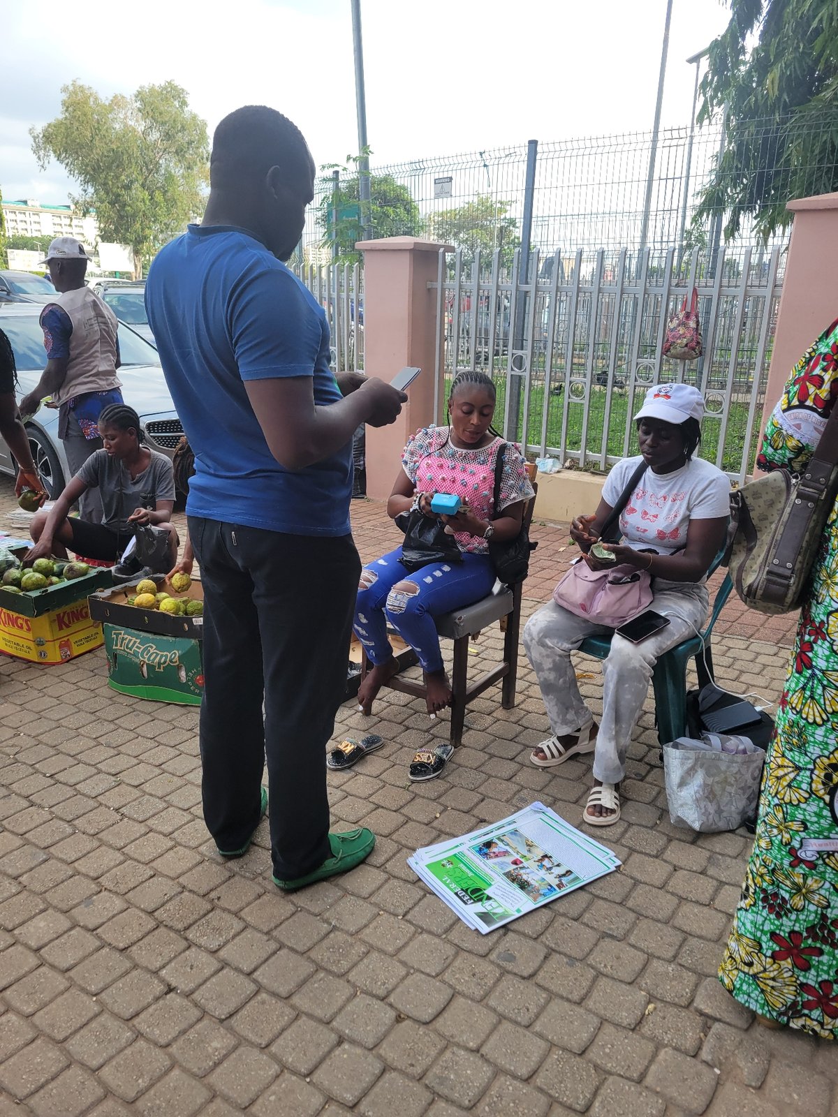 Everyday street commerce scenes captured across Abuja Nigeria