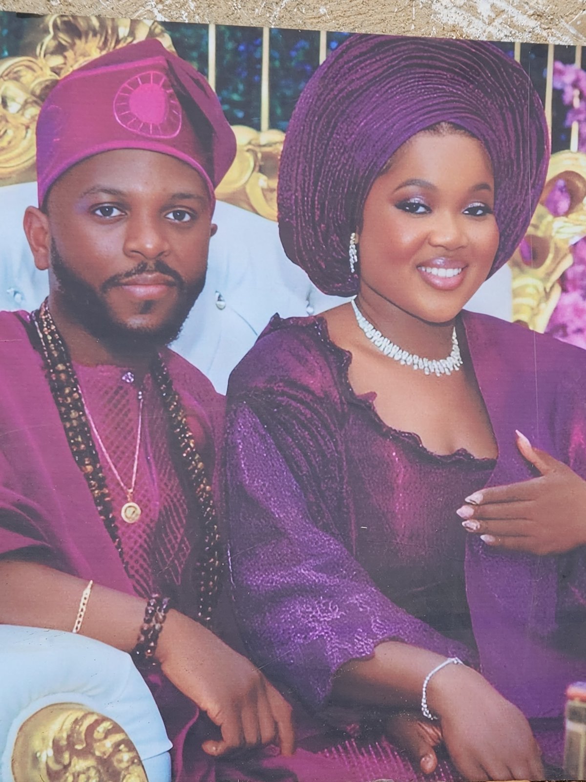 Nigerian couple photographed in traditional attire in Jos