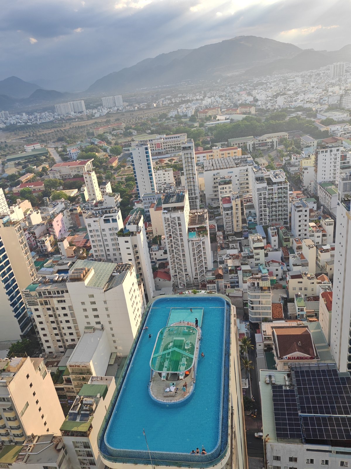 Sunny morning along Nha Trang's beach and city streets