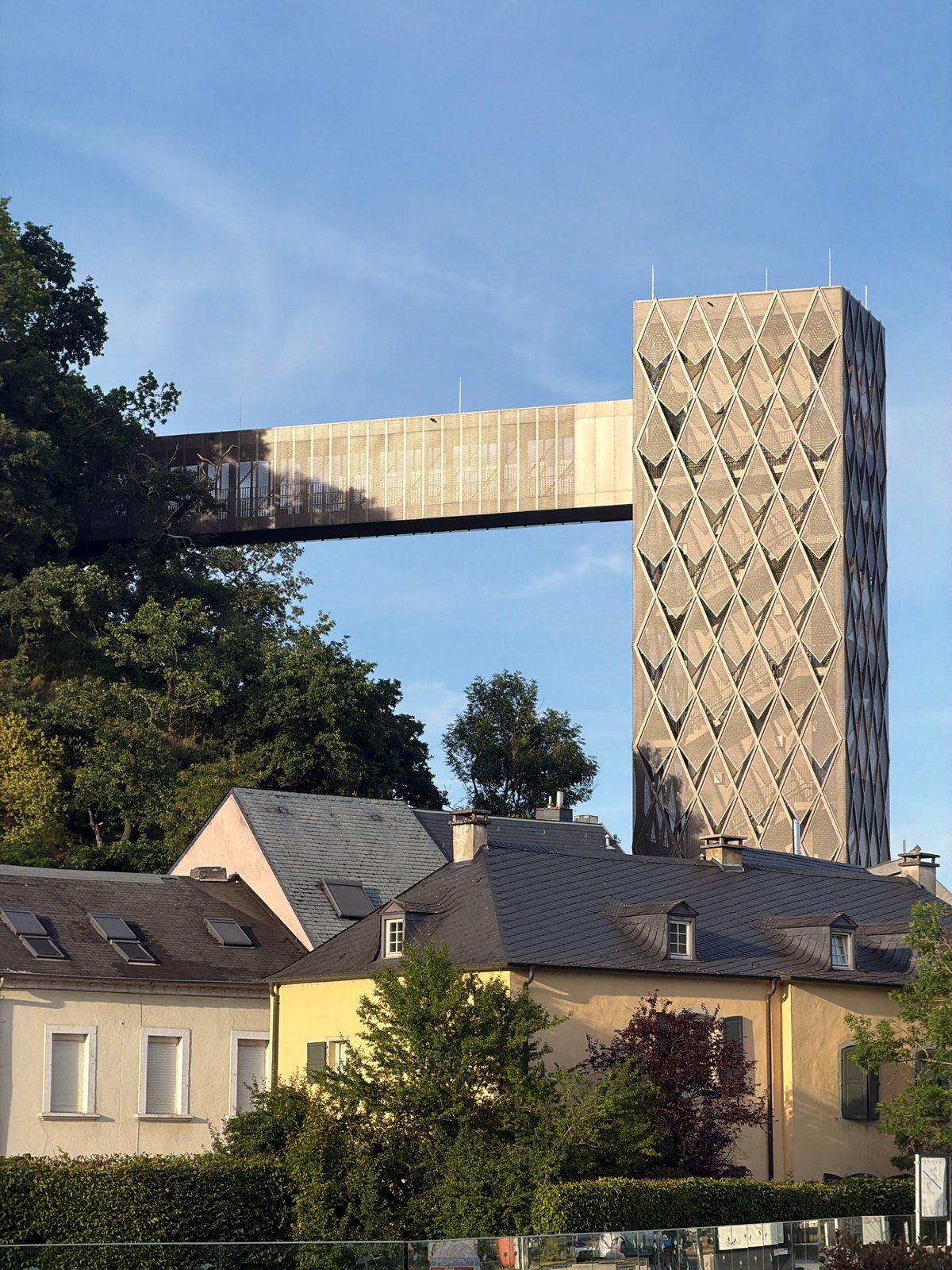 Fentange village streets and a churrascaria dinner in Luxembourg