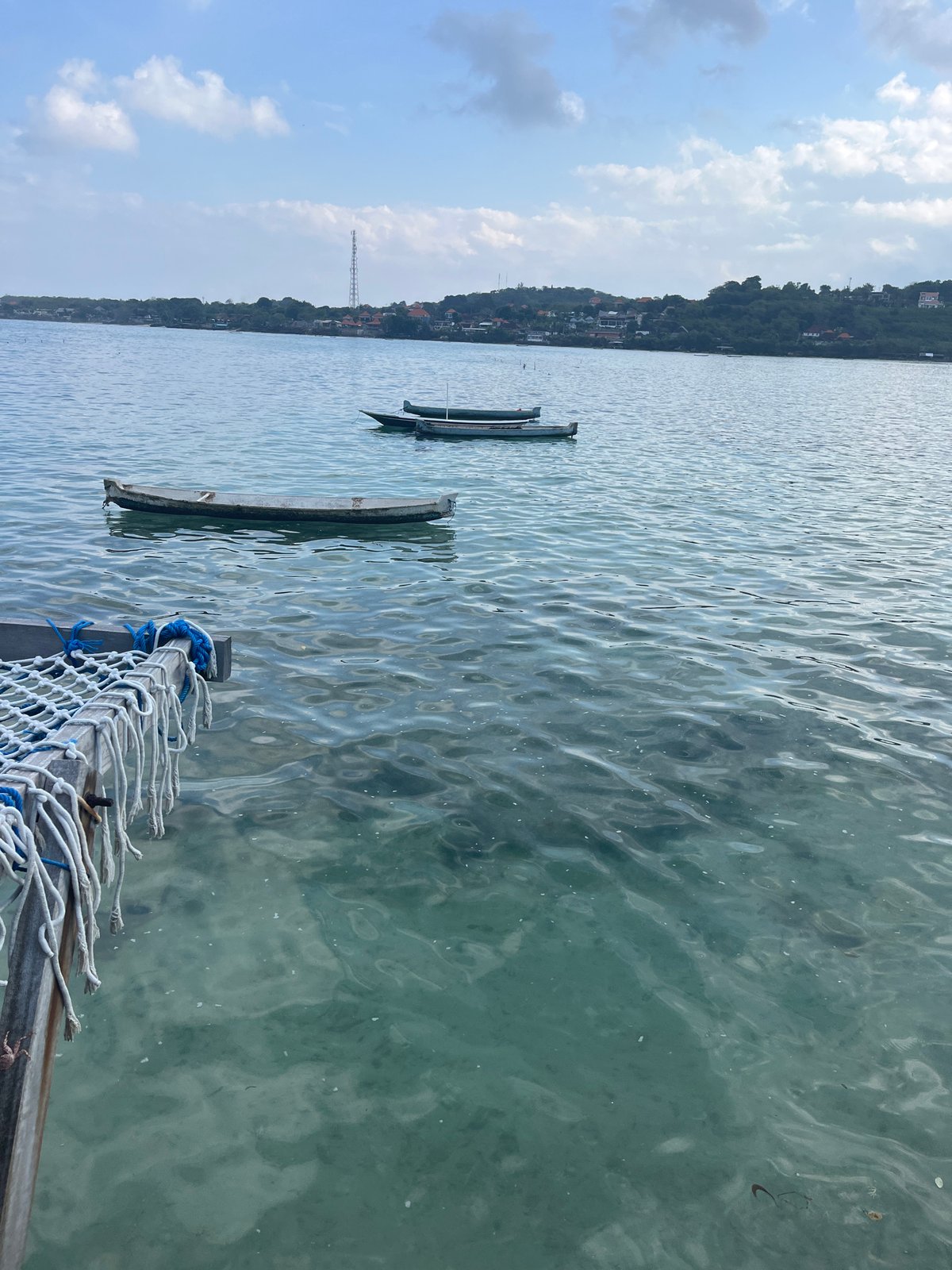 Quiet resort evening on the water in Nusa Penida