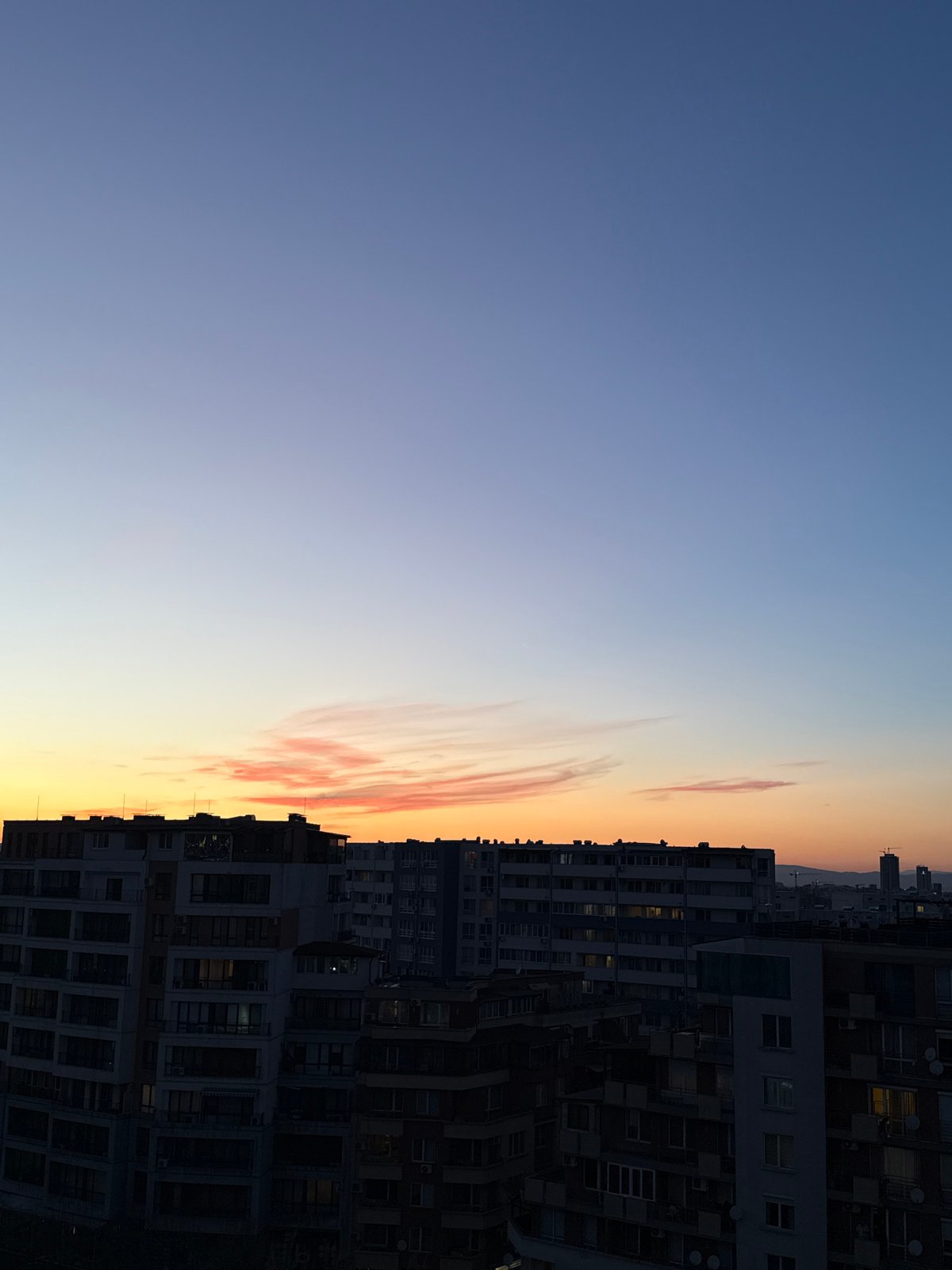 Evening scenes captured in Sofia from sunset to nightlife