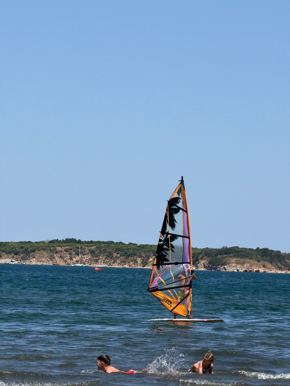 Wind sports session on the Black Sea off Atiya, Bulgaria