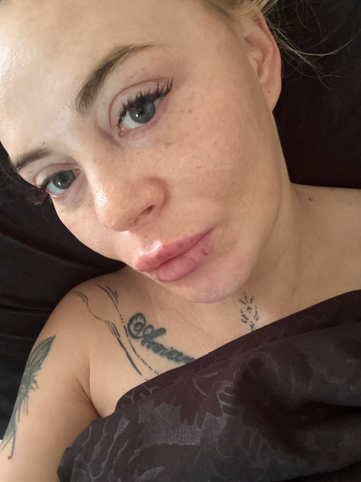 Woman photographed in intimate bedroom setting over 28 minutes