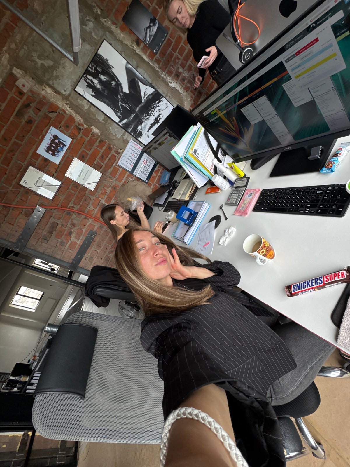 Office workspace documented in Chaikovsky, Russia