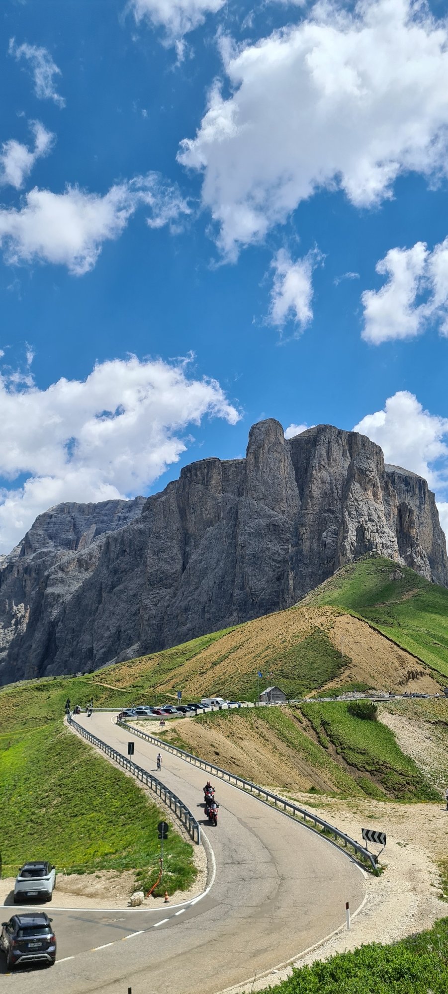 Riding and roaming the mountain roads of Val Gardena