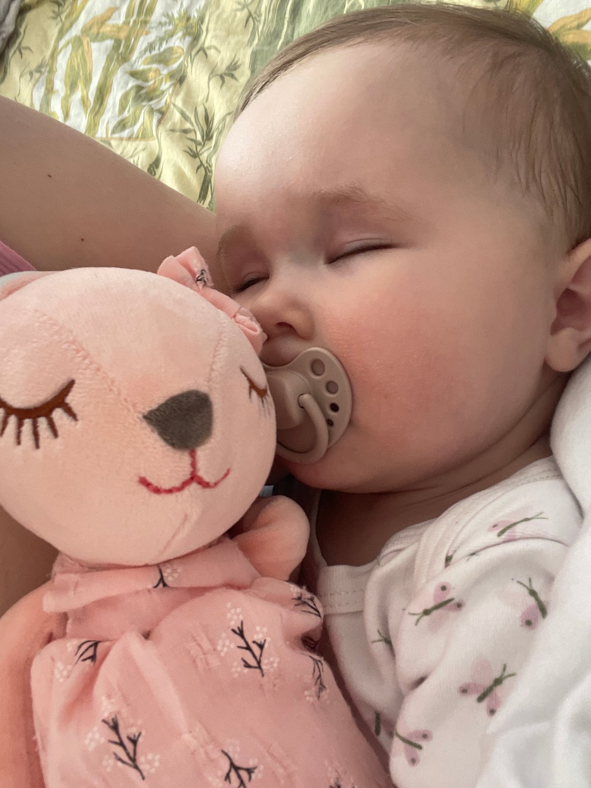 Baby's morning routine documented across multiple indoor settings