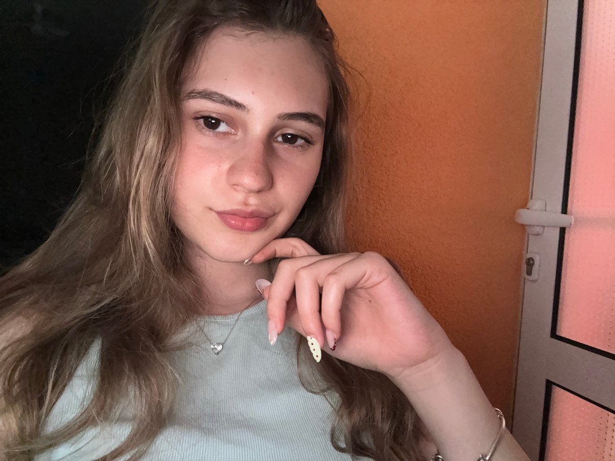 Woman takes series of selfies in Panagyurishte, Bulgaria