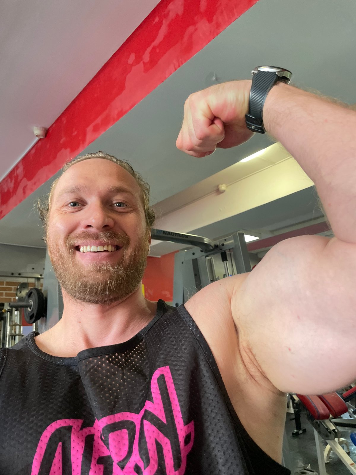 Morning strength training session at a Saint Petersburg gym