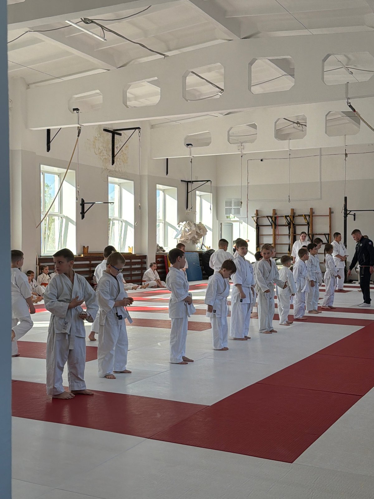 Children's martial arts class held in Chaikovsky, Russia dojo