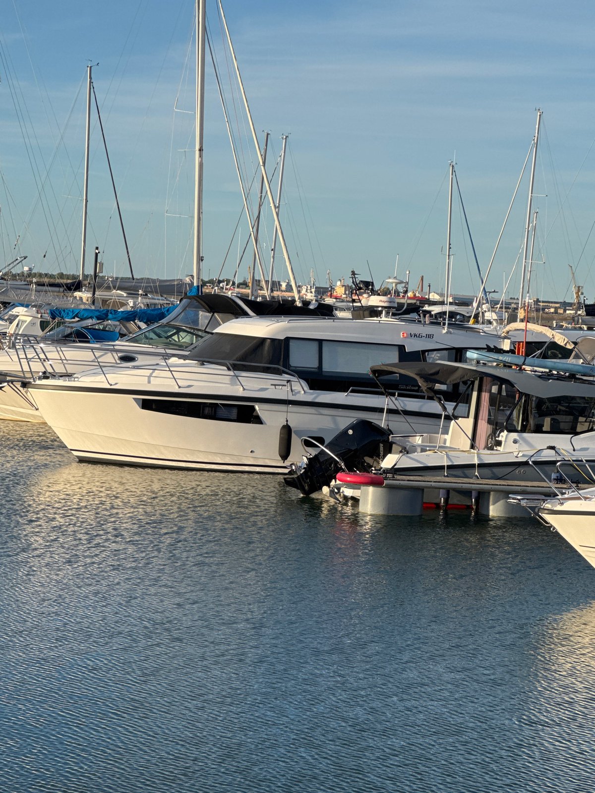 Evening marina visit documented in Tallinn during Baltic sunset