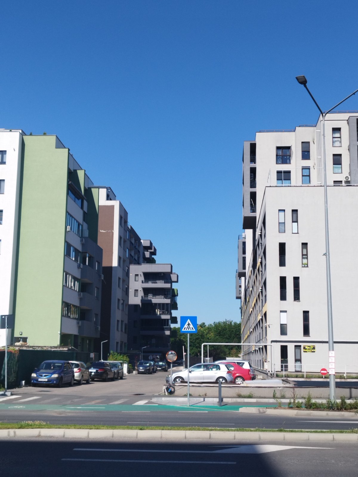 New residential development and playground in Bucharest neighborhood