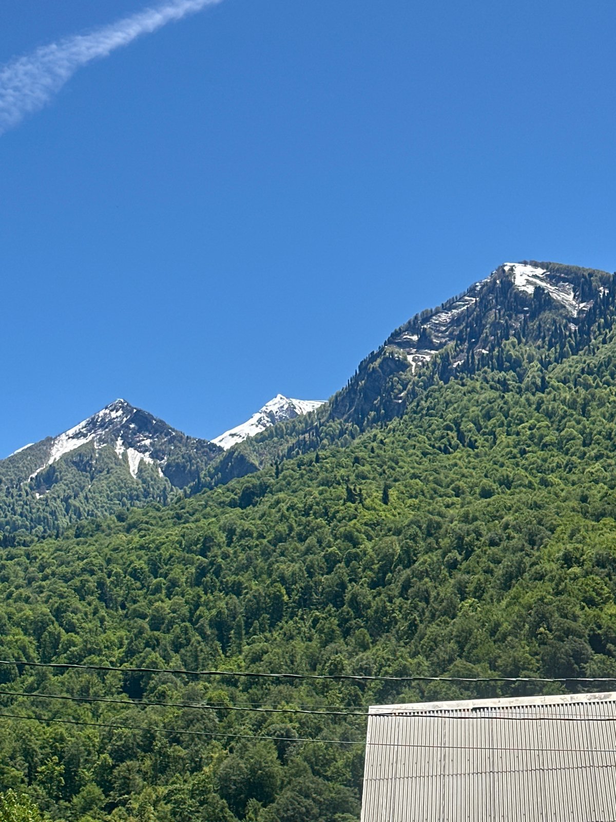 Clear mountain views documented in Krasnaya Polyana, Russia
