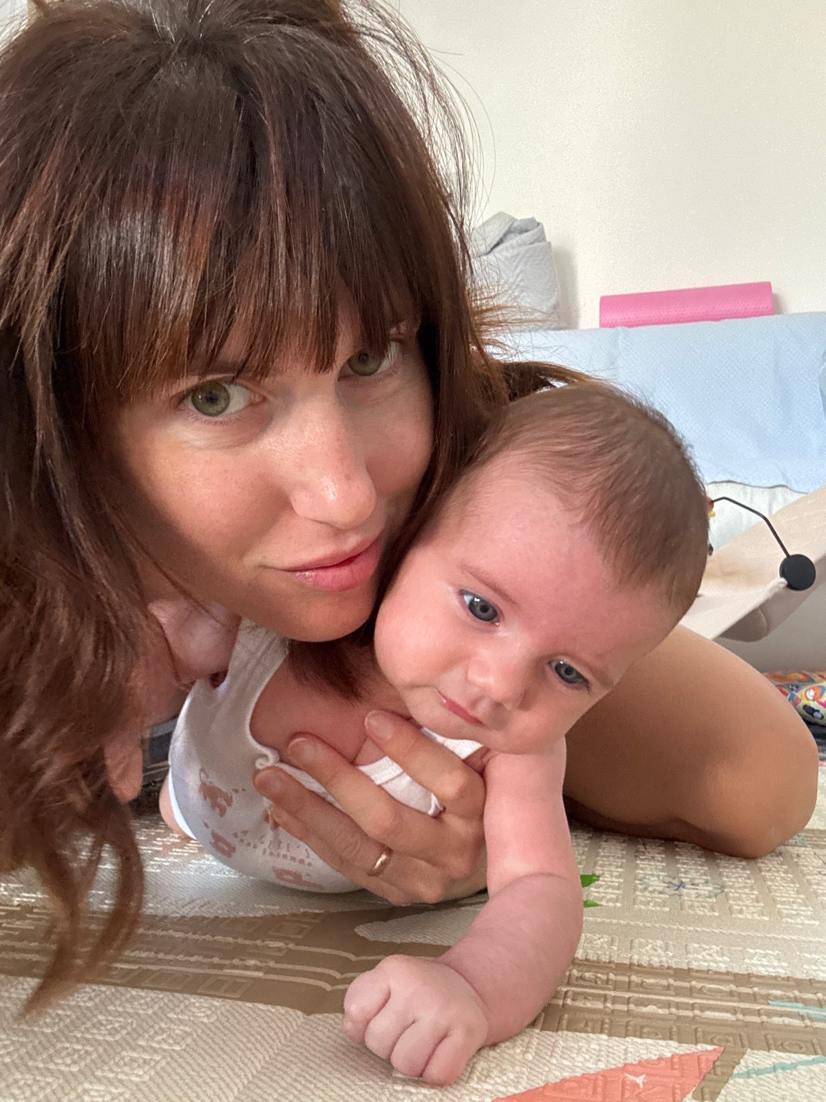 Newborn morning at home in Isola delle Femmine, Sicily