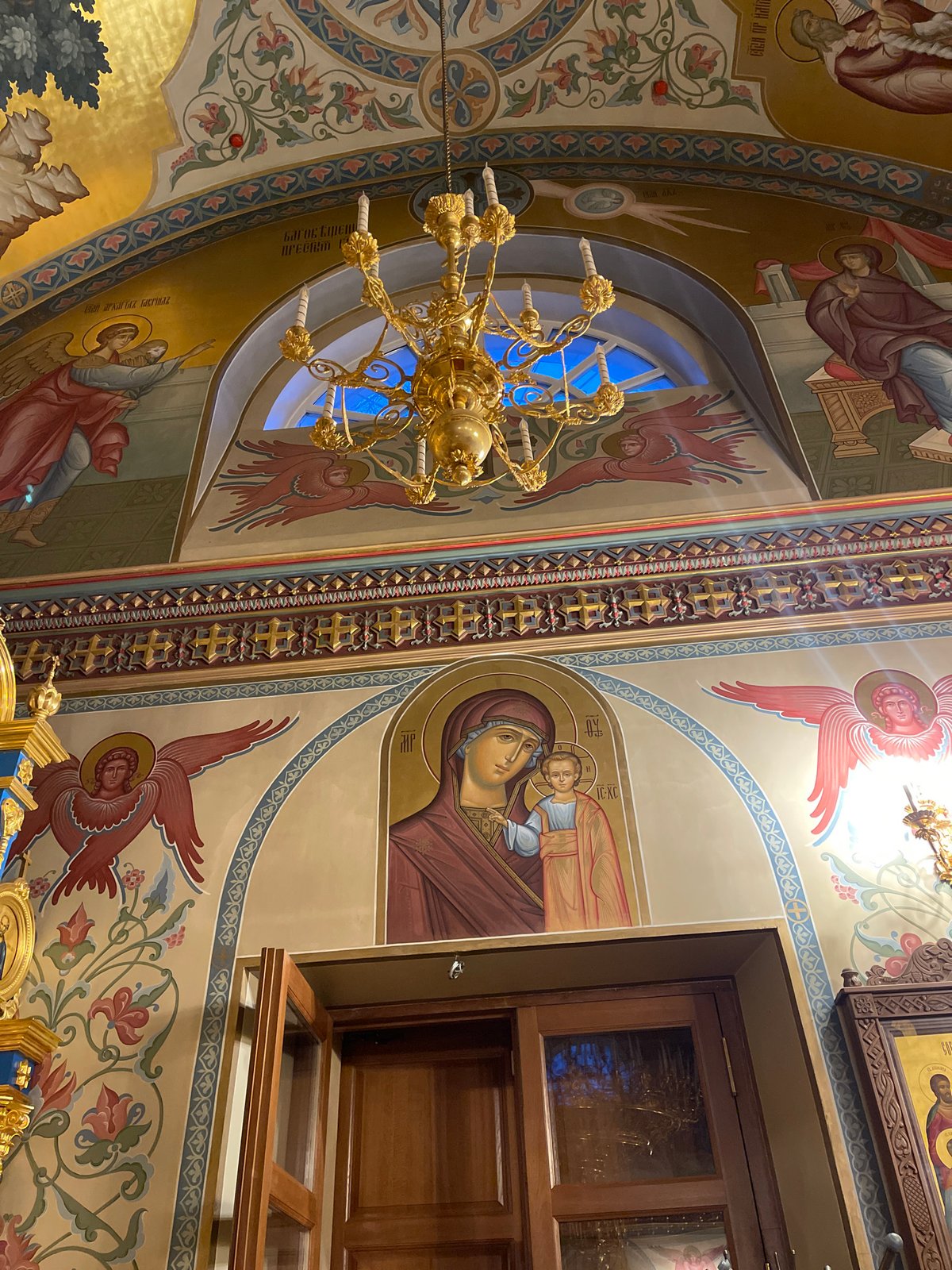 Orthodox church interior documented in Moscow