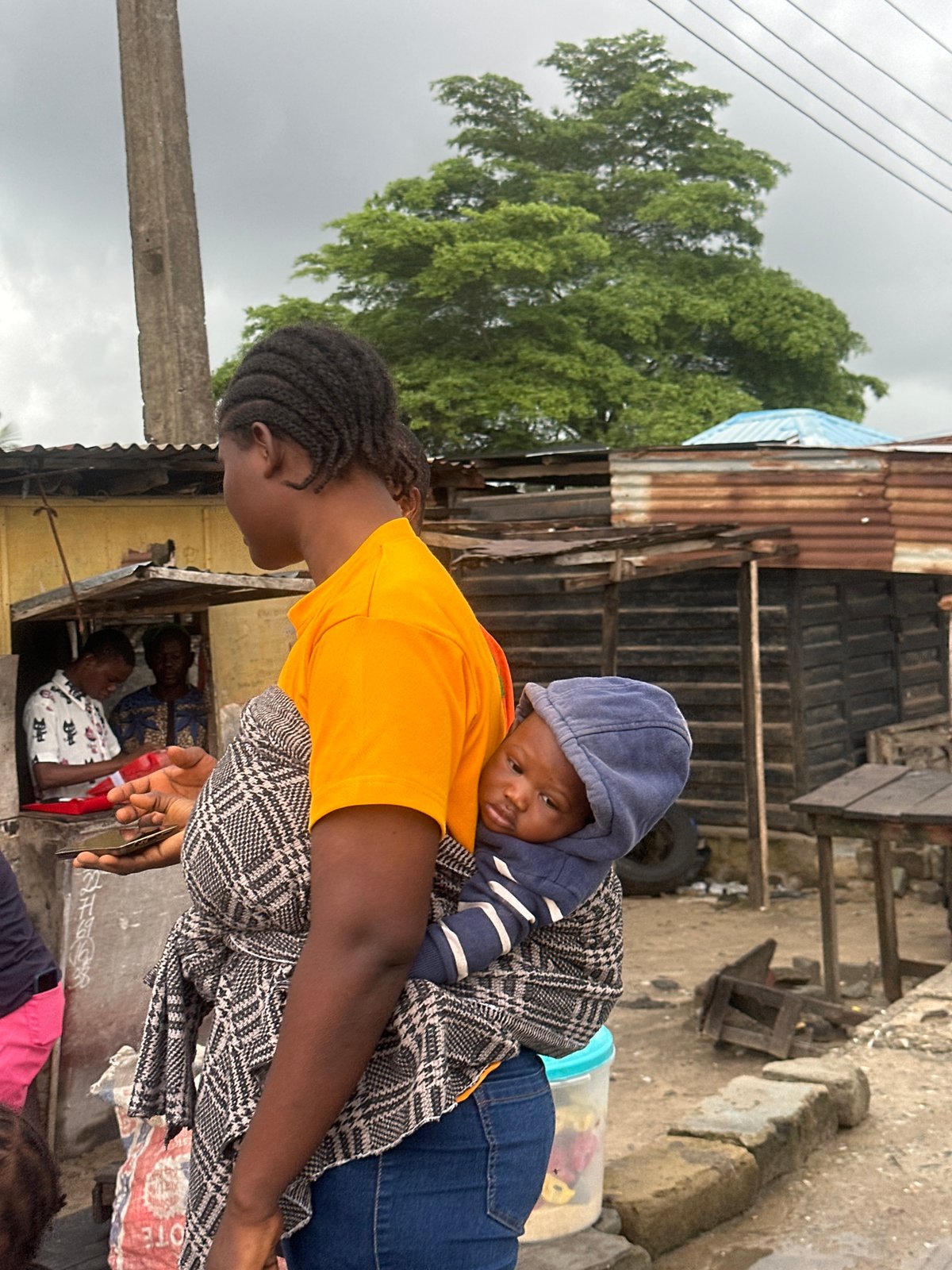 Morning street life in Badagry: school runs, motos, and markets