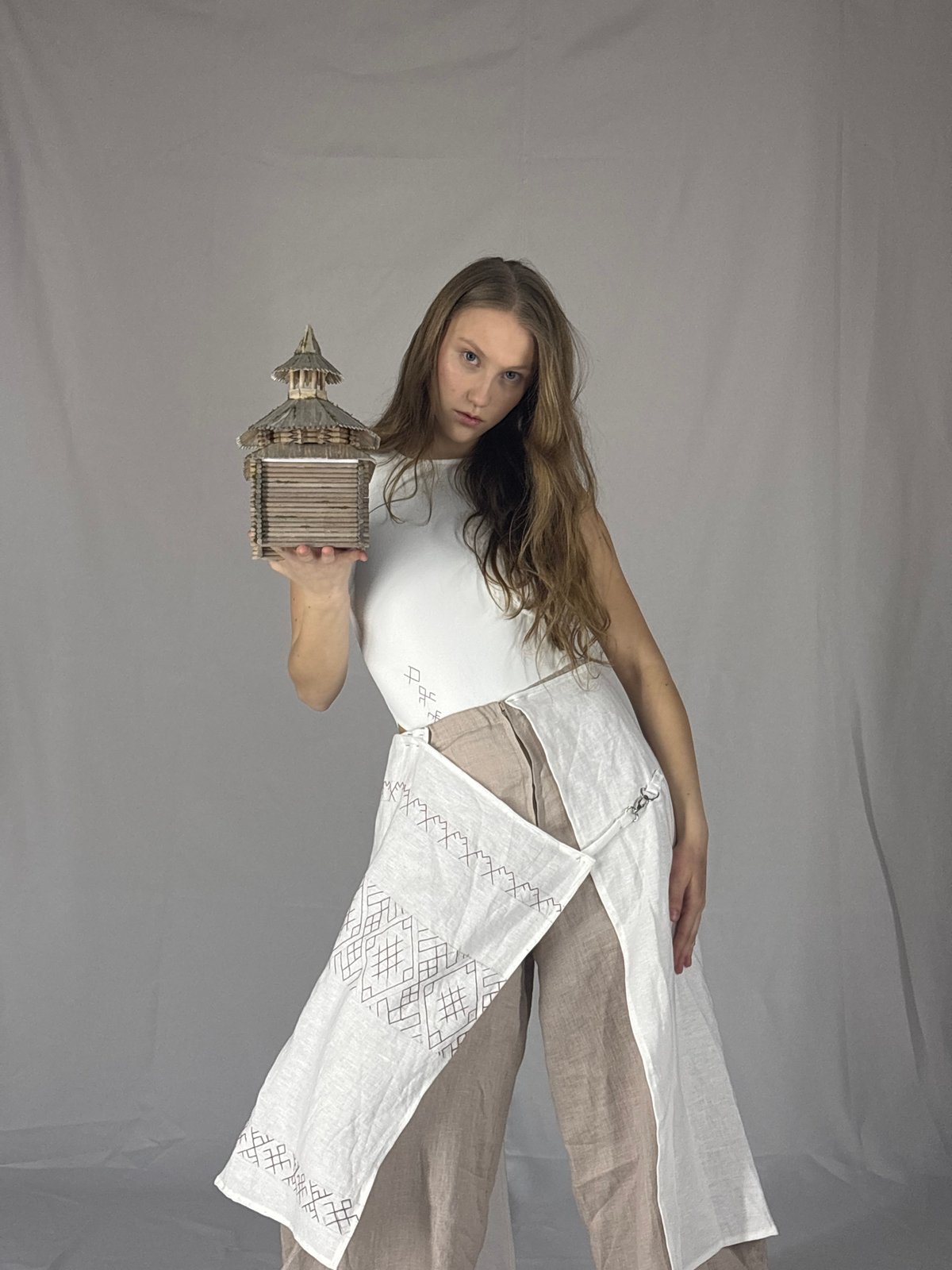 Women pose for studio photography session in Perm