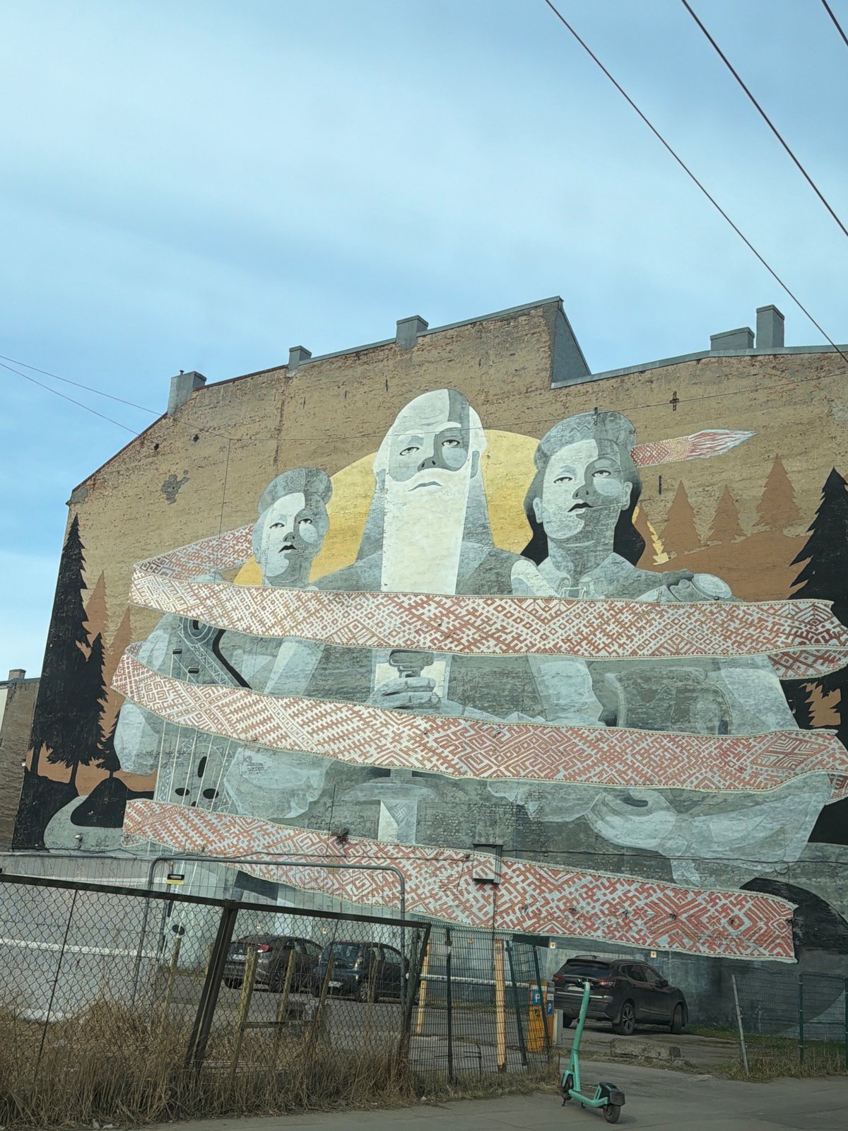 Riga street art and historic architecture documented by witnesses