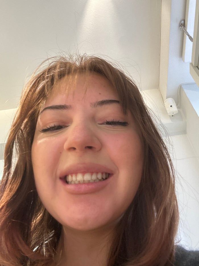 Young woman documented in 22 photos across Strasbourg morning