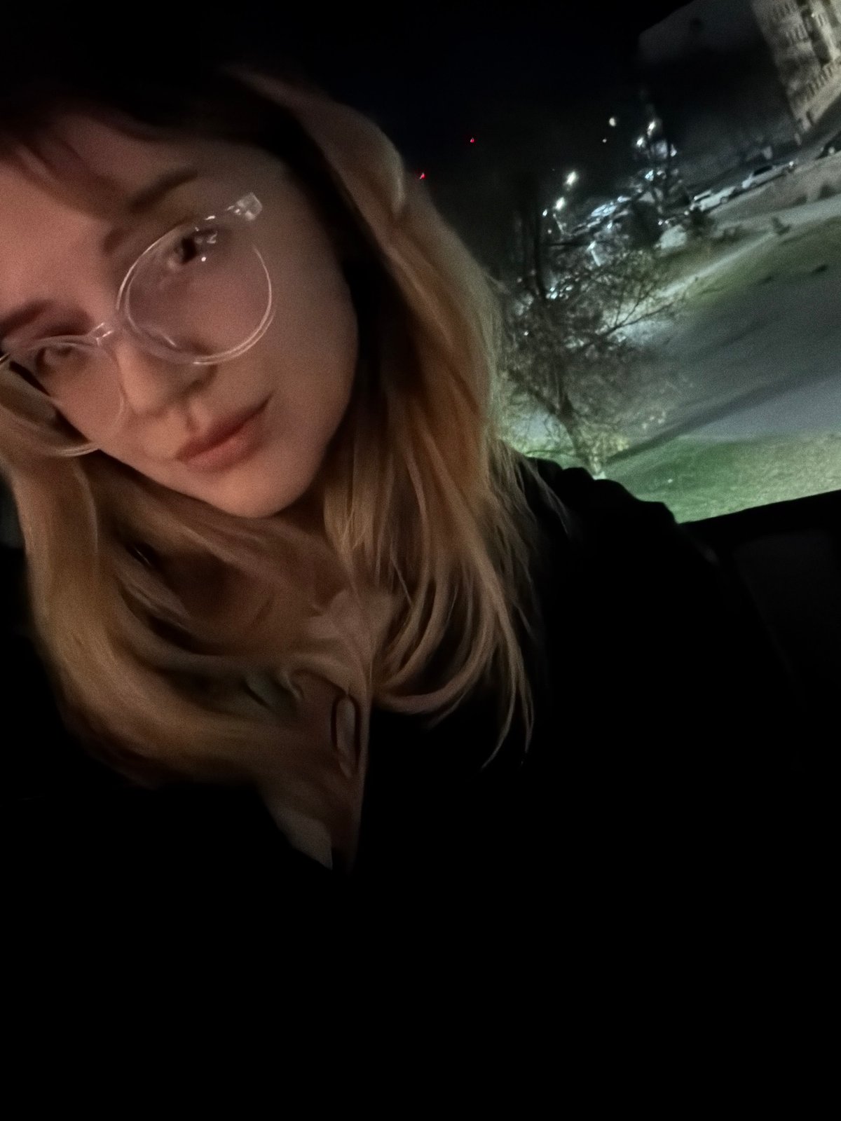 Nighttime smoking selfie captured in Naberezhnye Chelny, Russia