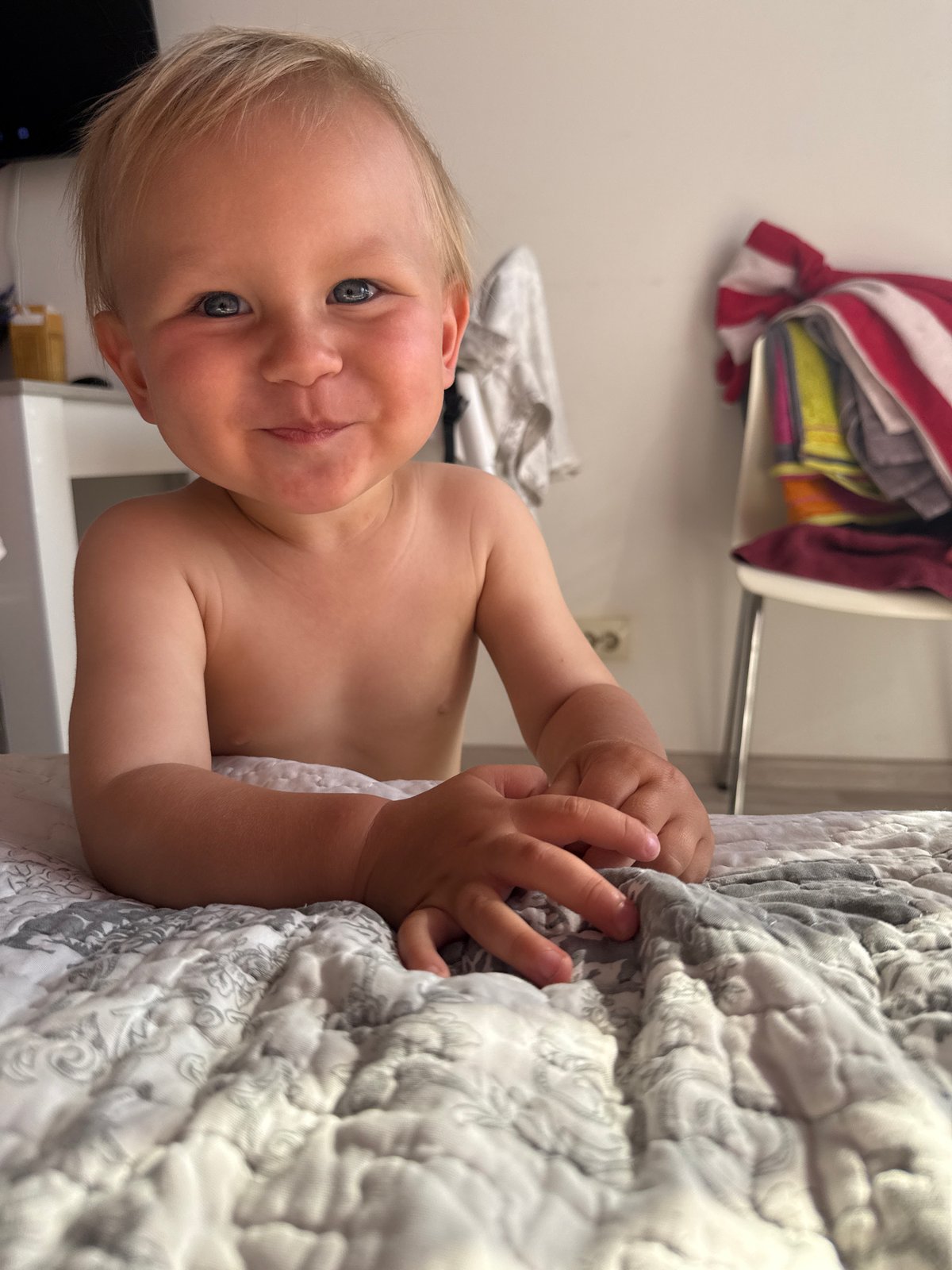Family vacation day documented in Sochi with toddler and toys