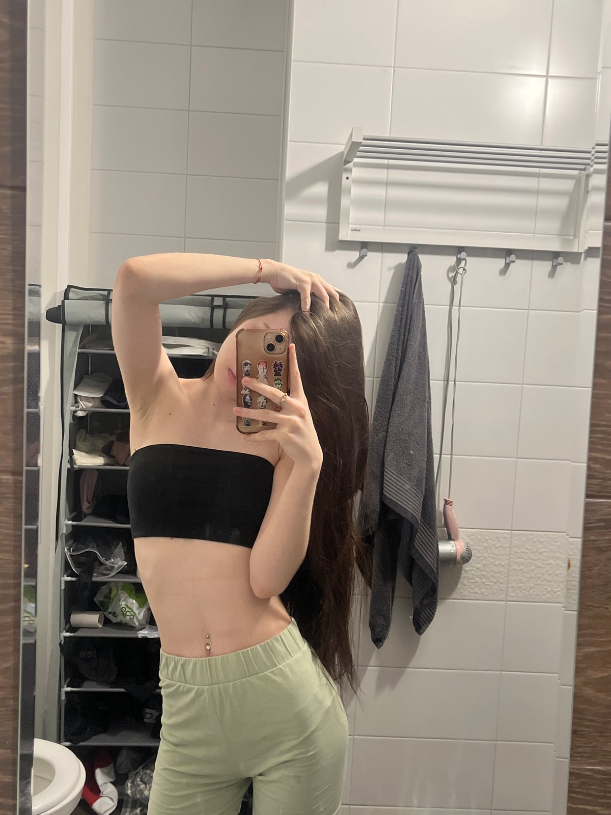 Personal selfie session documented in Saint Petersburg apartment