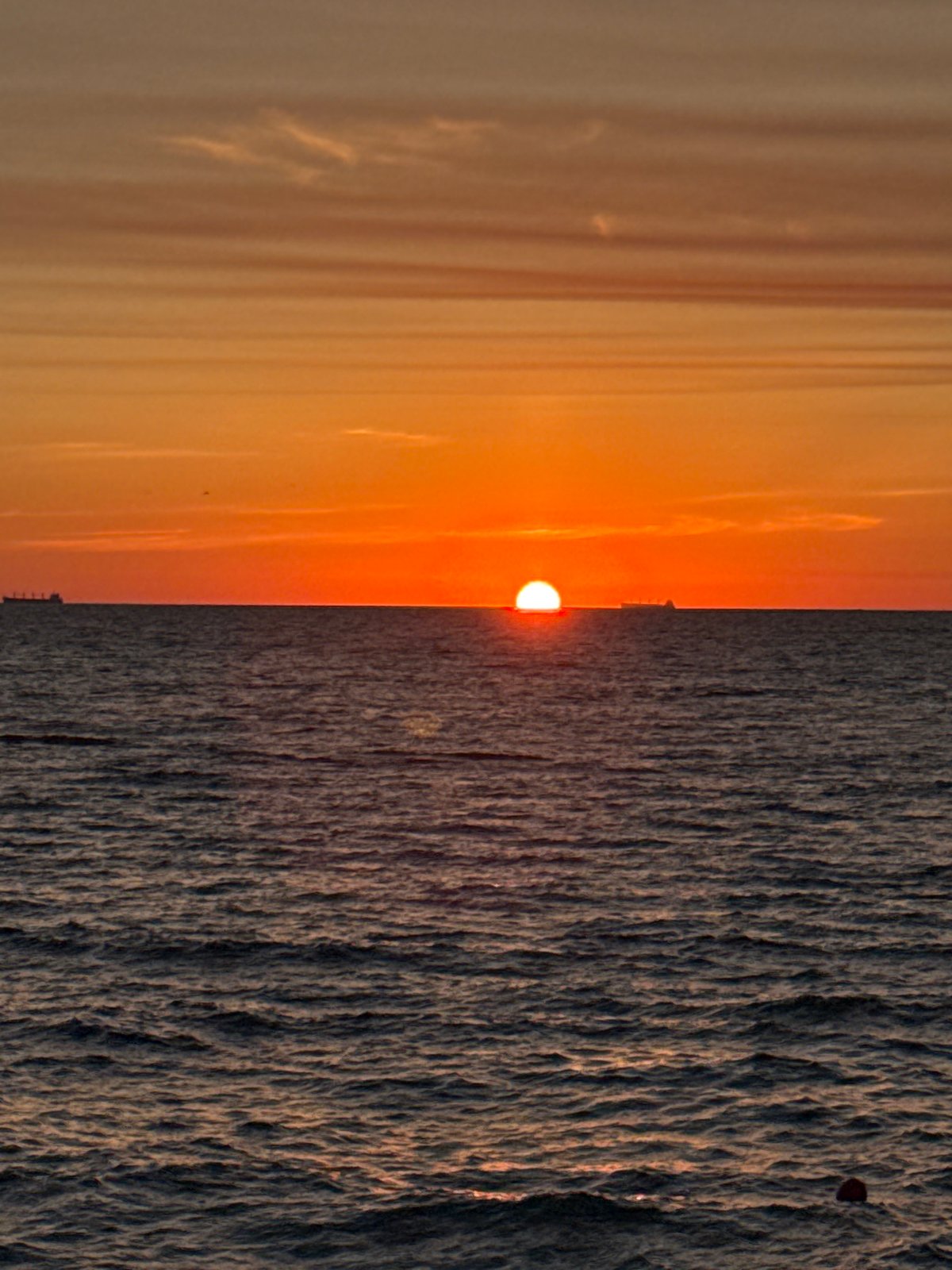 Golden sunset over the Black Sea at Odesa's waterfront