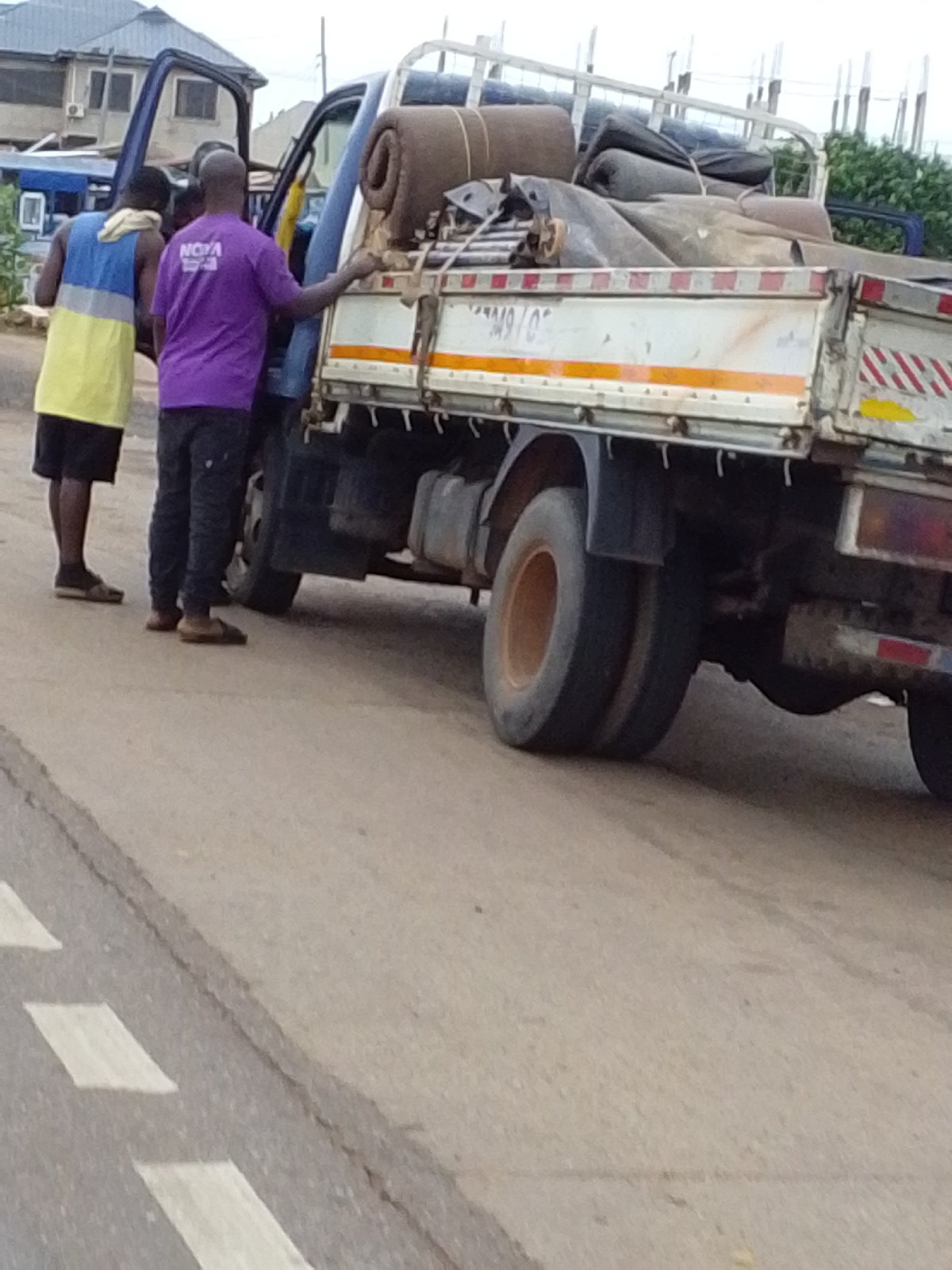 Two men with loaded truck observed in Sugashee, Ghana