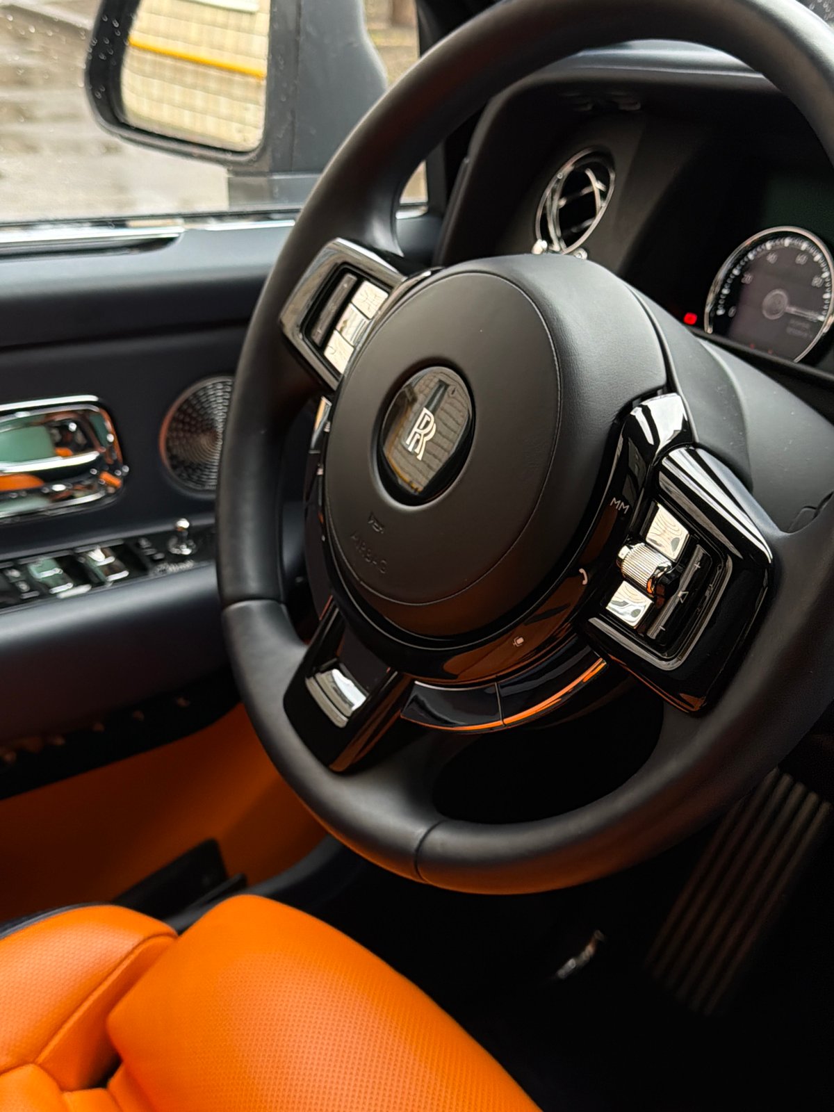 Rolls-Royce interior photographed in Moscow