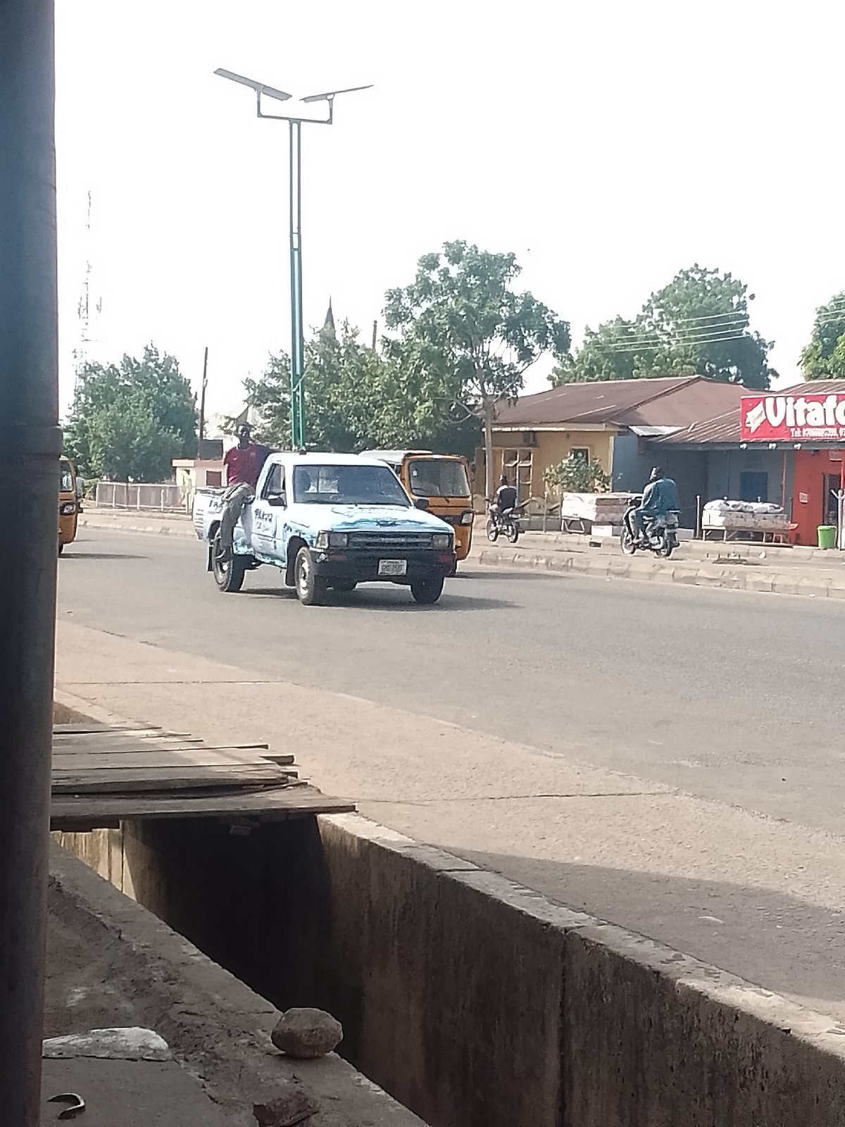 Morning street life documented in Pantame, Nigeria