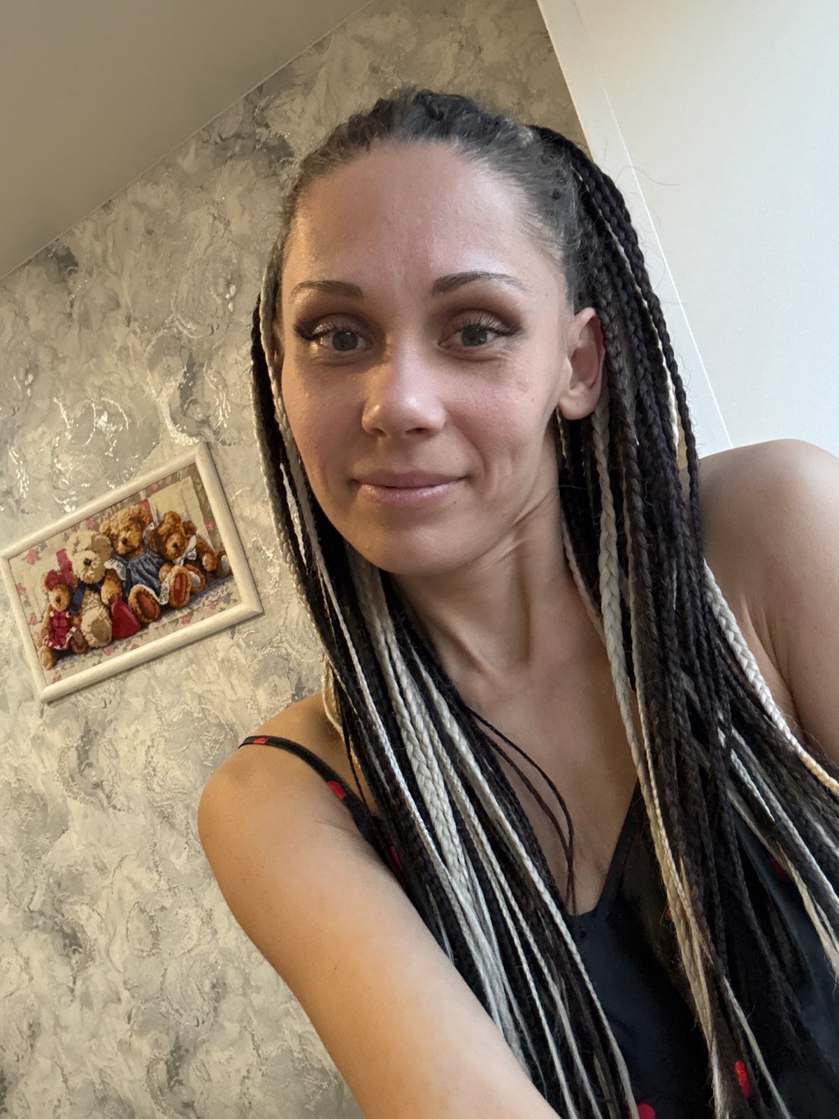 Woman poses for photo in Fedorino home
