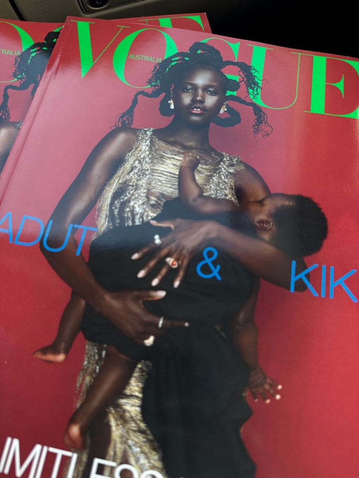 Vogue Australia magazines spotted in vehicle interior, Los Angeles