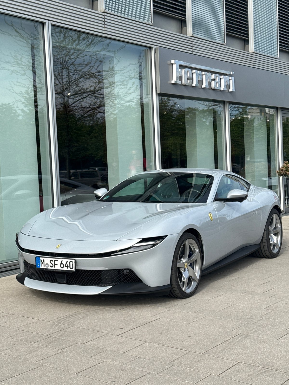 Ferrari Roma spotted parked outside Munich building