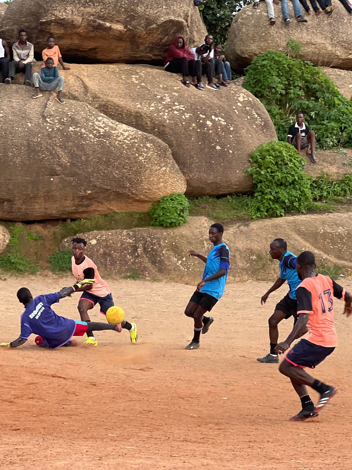 Football on the rocks: a casual game in Jos, Nigeria