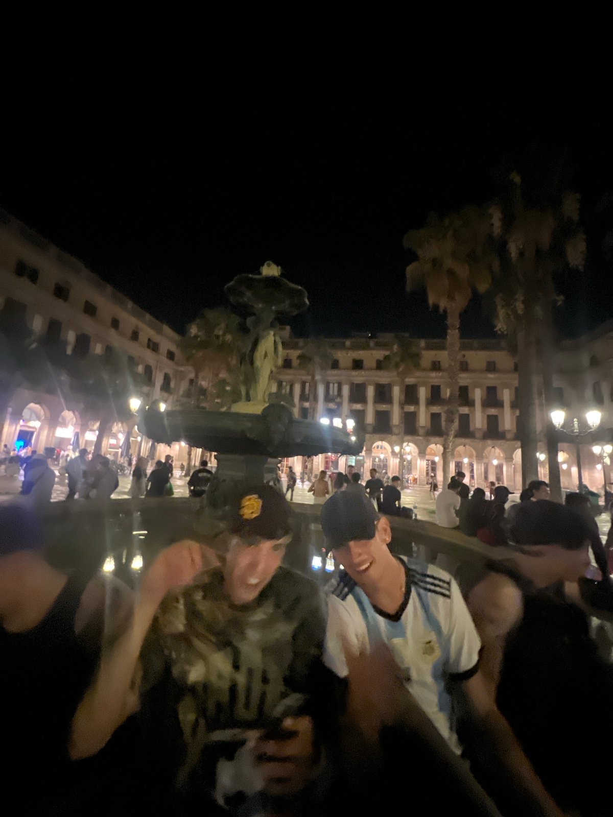 Rainy night out in Barcelona's historic center