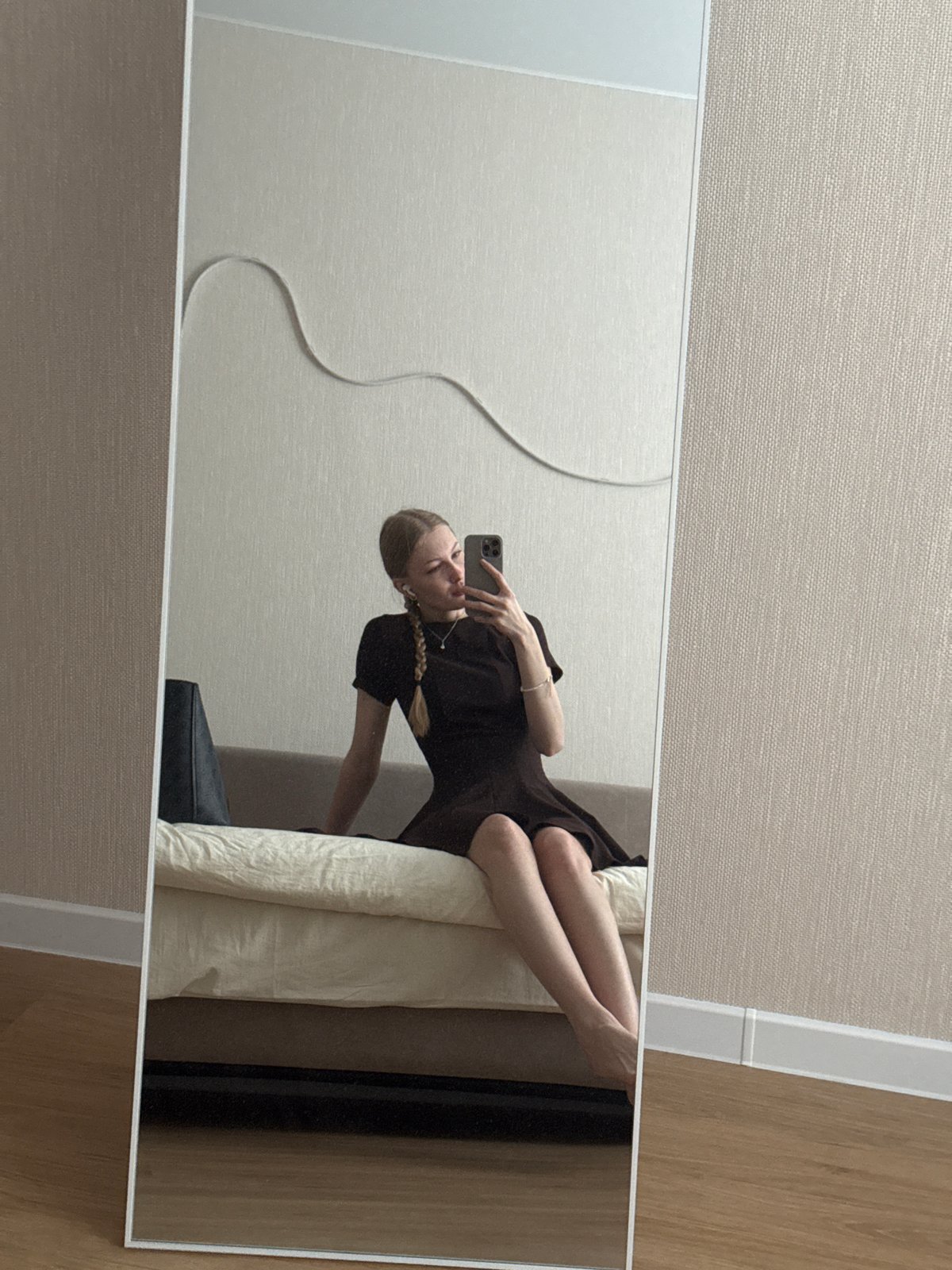 Woman takes late-night selfie session in Perm, Russia
